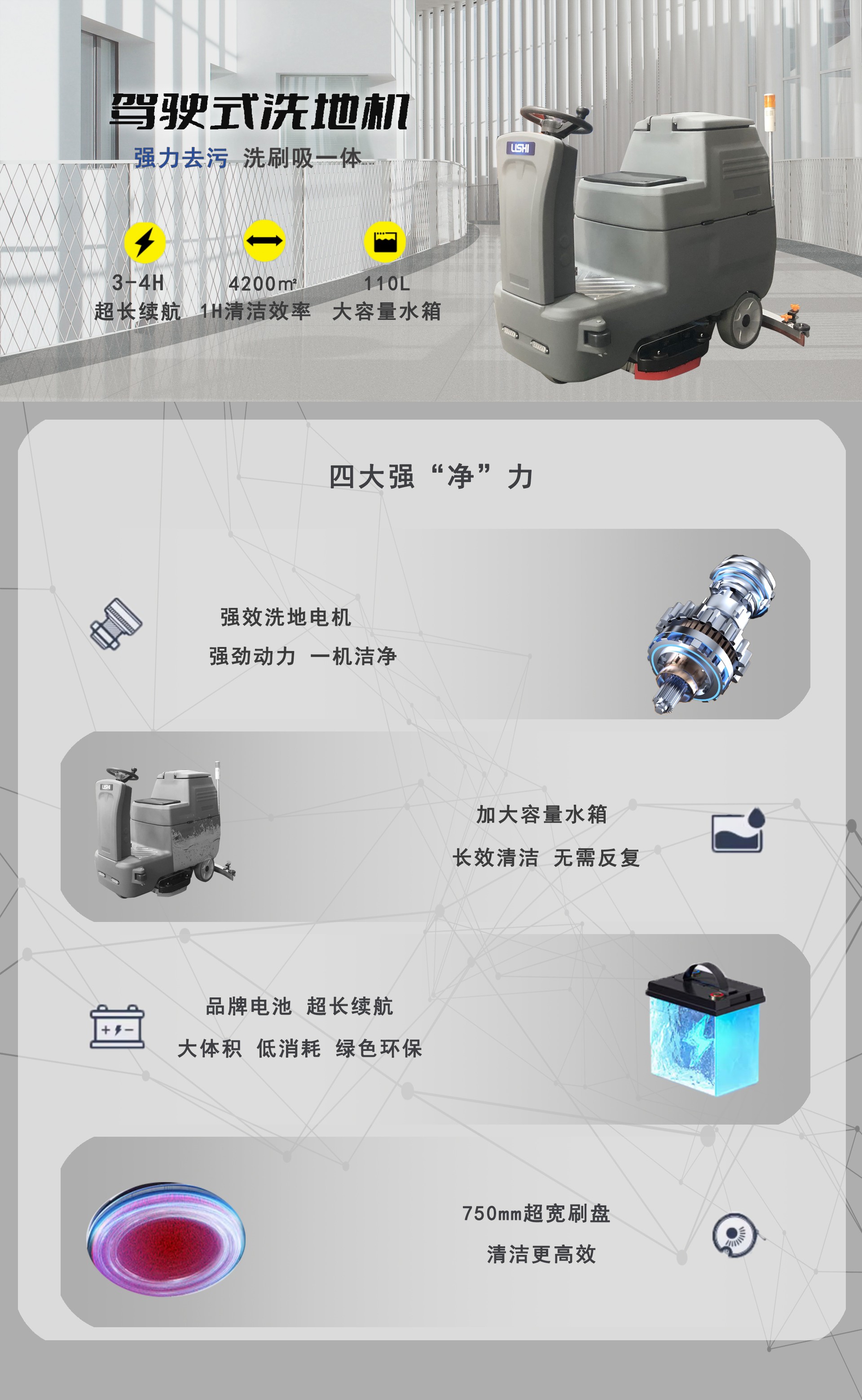 工廠駕駛洗地機,LS-700L駕駛式洗地機